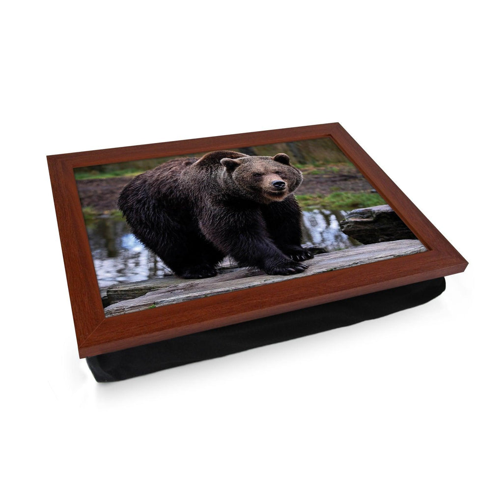 Brown Bear Lap Tray - L1183 - Cushioned Lap Trays by Yoosh