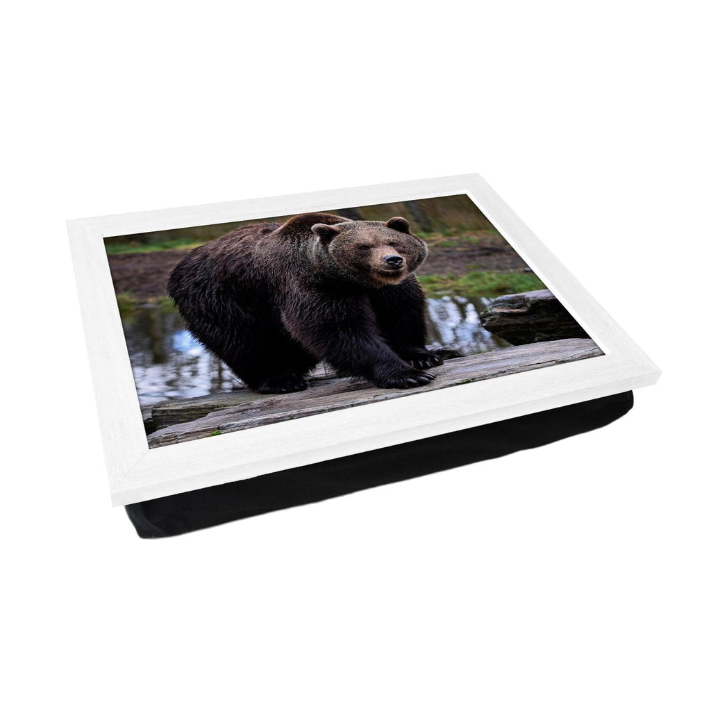 Brown Bear Lap Tray - L1183 - Cushioned Lap Trays by Yoosh