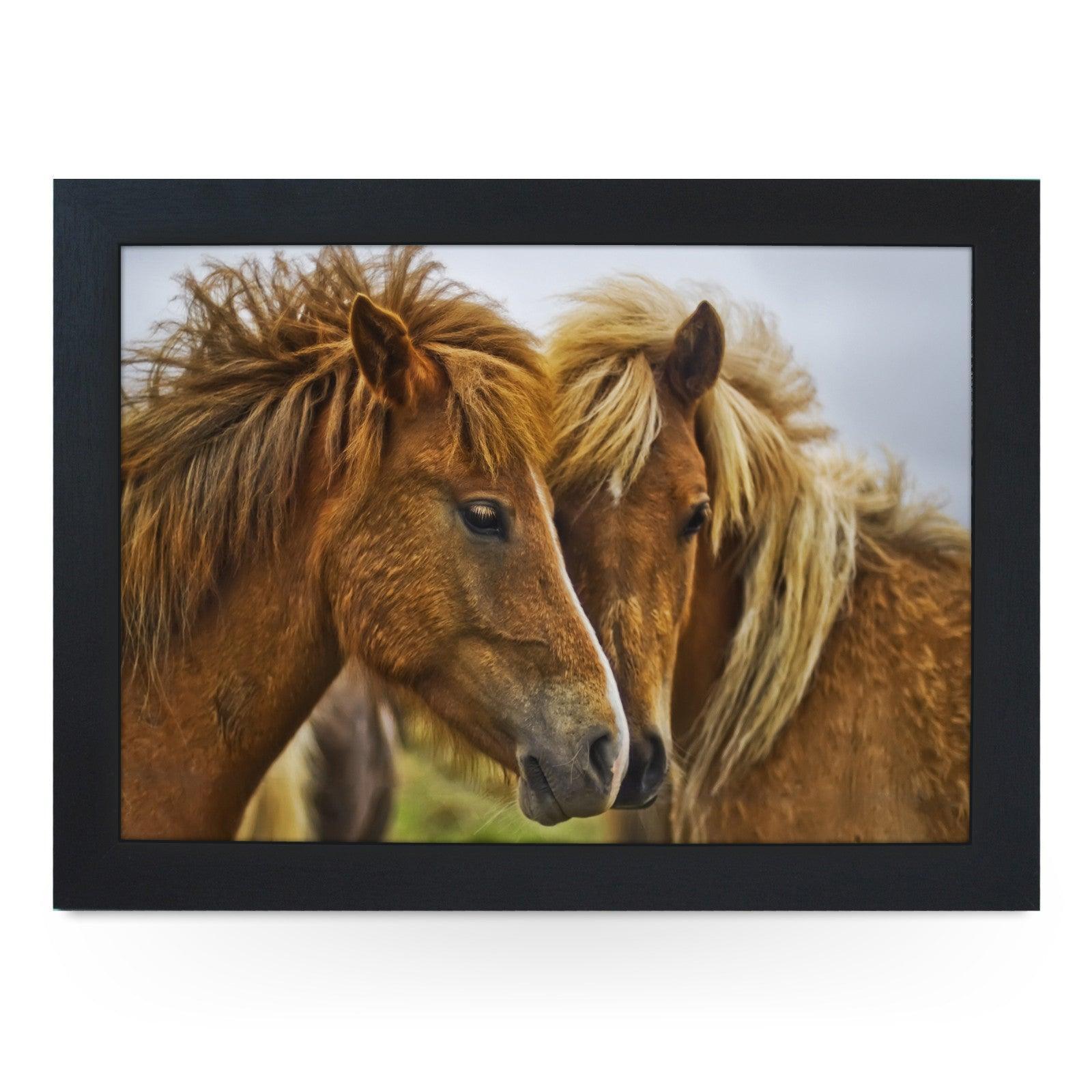 Brown Horses Lap Tray - L0030 Personalised Lap Trays