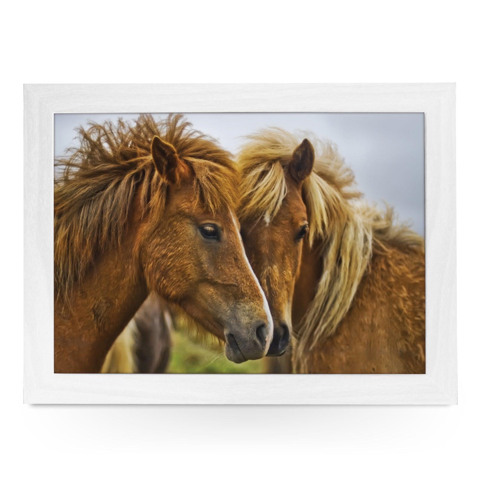 Brown Horses Lap Tray - L0030 Personalised Lap Trays