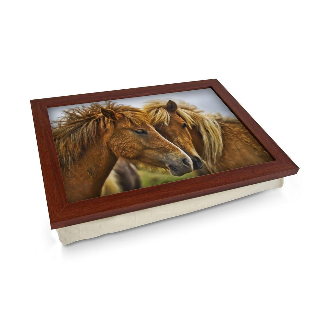 Brown Horses Lap Tray - L0030 Personalised Lap Trays