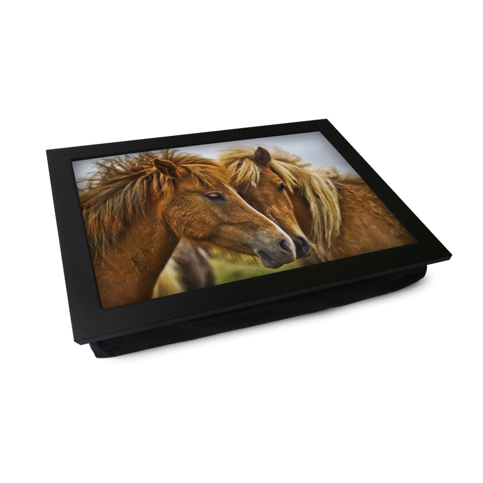 Brown Horses Lap Tray - L0030 Personalised Lap Trays