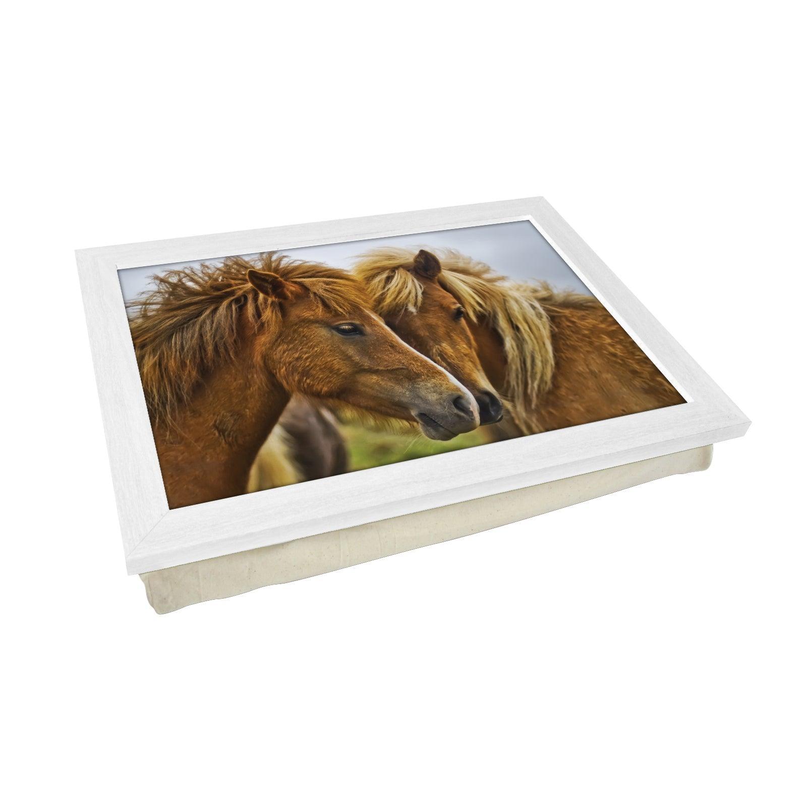 Brown Horses Lap Tray - L0030 Personalised Lap Trays