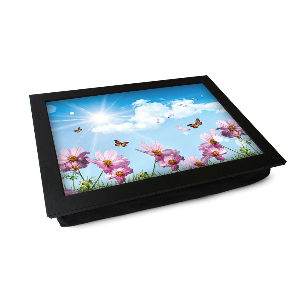 Butterflies & Cosmos Lap Tray - L0214 Personalised Lap Trays