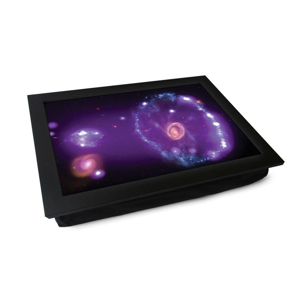 Cartwheel Galaxy Space Lap Tray - L966 - Cushioned Lap Trays by Yoosh