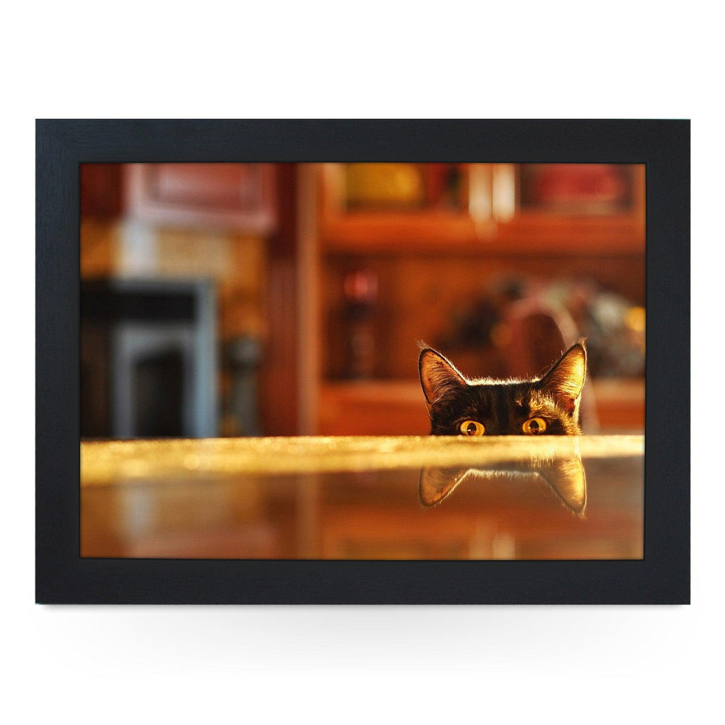 Cat Peeking Lap Tray - L0215 Personalised Lap Trays