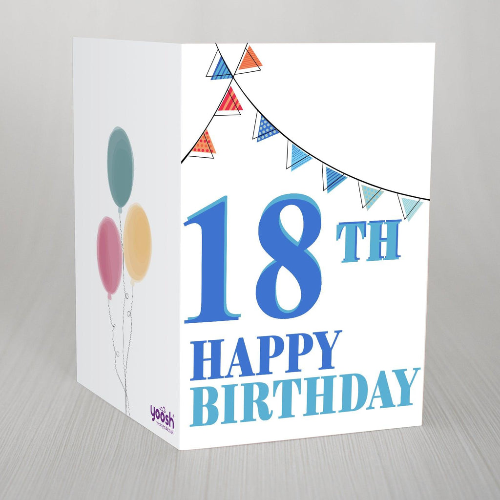 Change The Age Party Décor Personalised Birthday Greetings Card (Blue) Yoosh