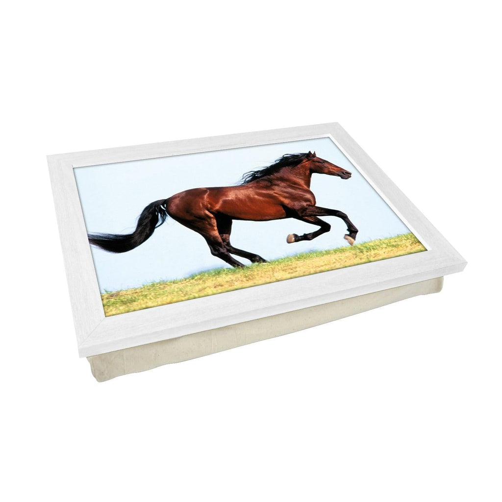 Chestnut Horse Running Lap Tray - L0095 Personalised Lap Trays