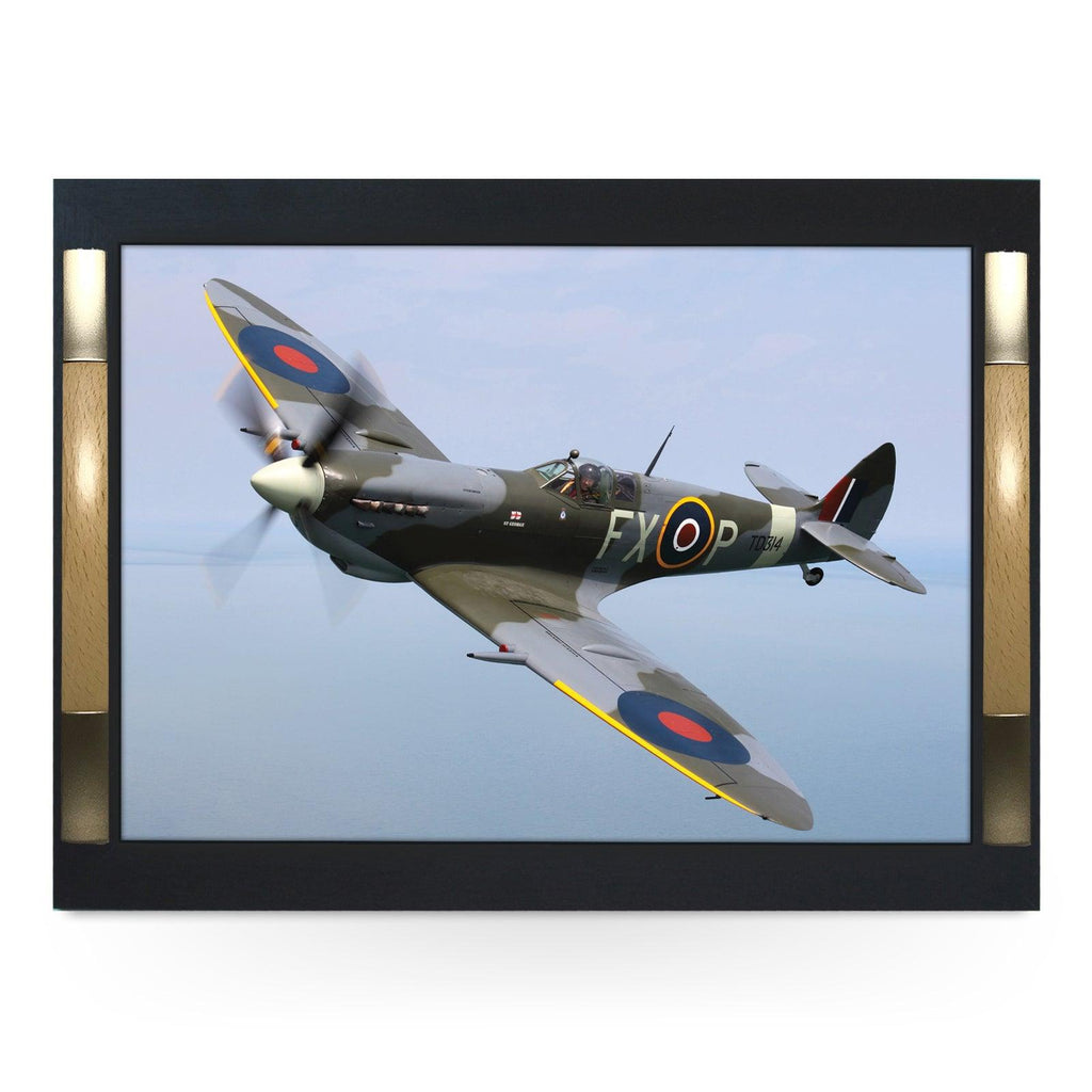 Classic World Famous Spitfire Plane Serving Tray - 0113 - Cushioned Lap Trays by Yoosh