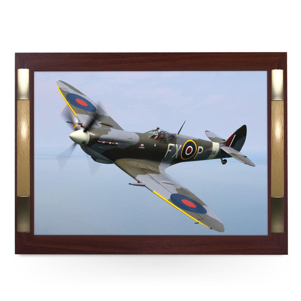 Classic World Famous Spitfire Plane Serving Tray - 0113 - Cushioned Lap Trays by Yoosh