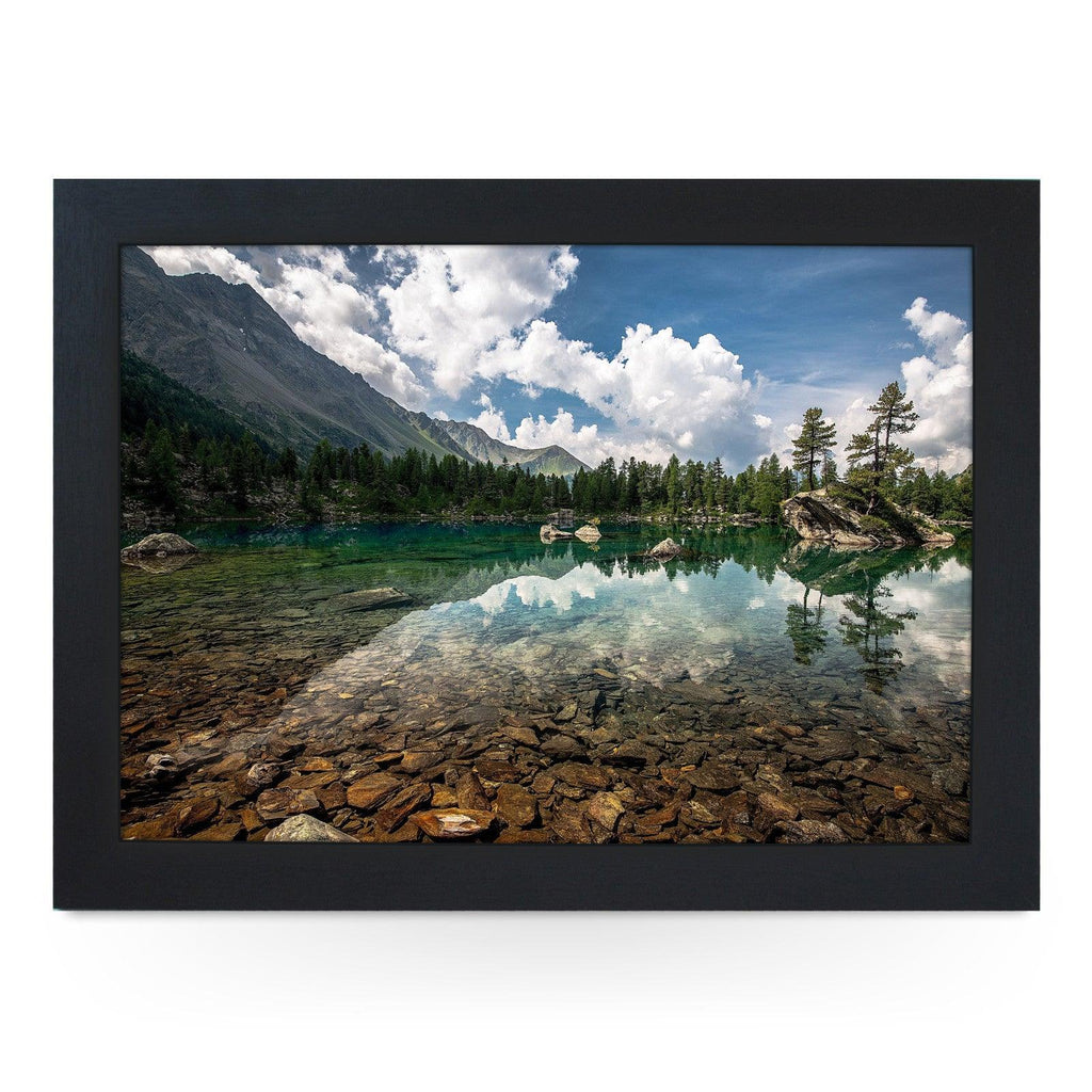 Clear Mountain Lake Lap Tray - L0148 Personalised Lap Trays