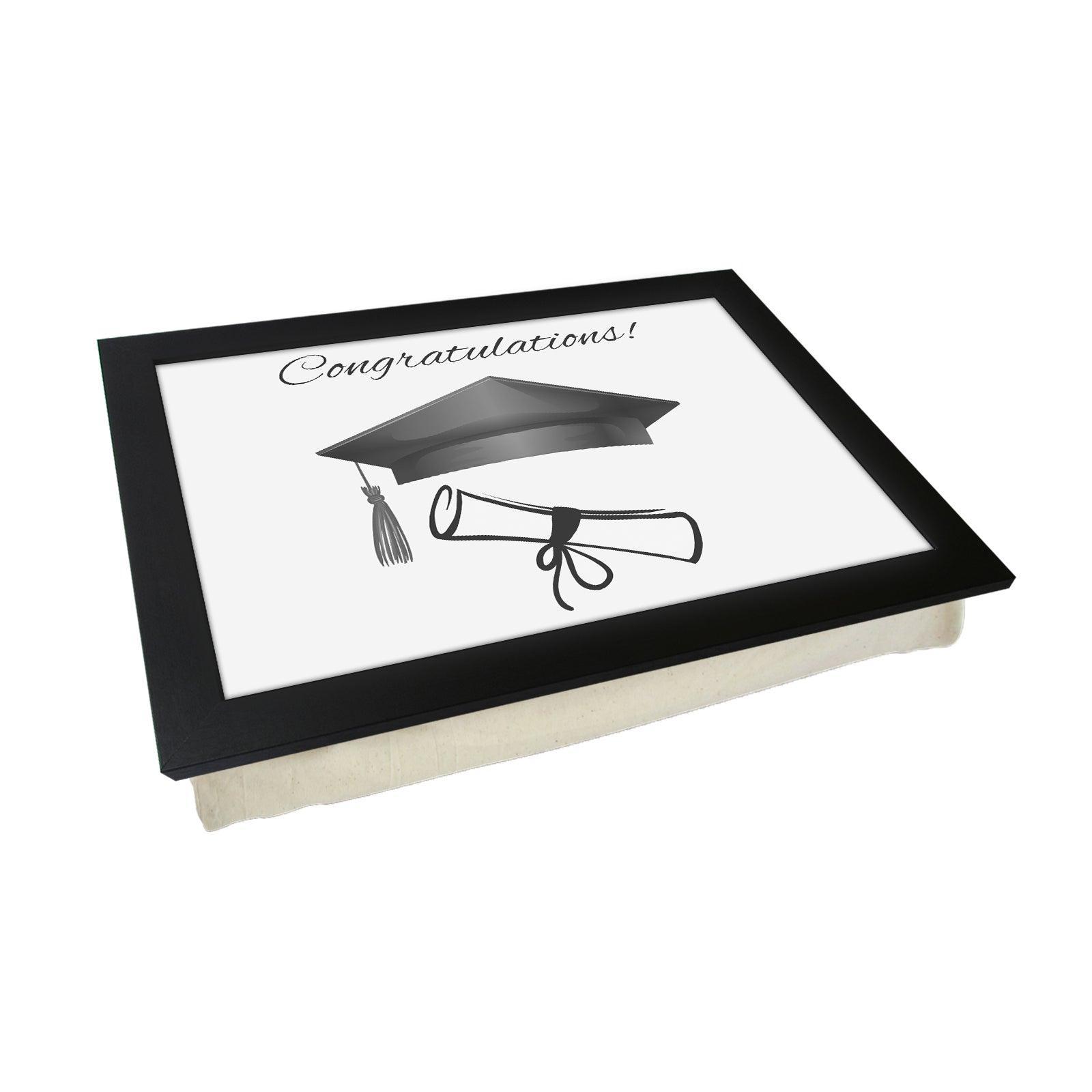 Congratulations Graduation Lap Tray - L690 - Cushioned Lap Trays by Yoosh