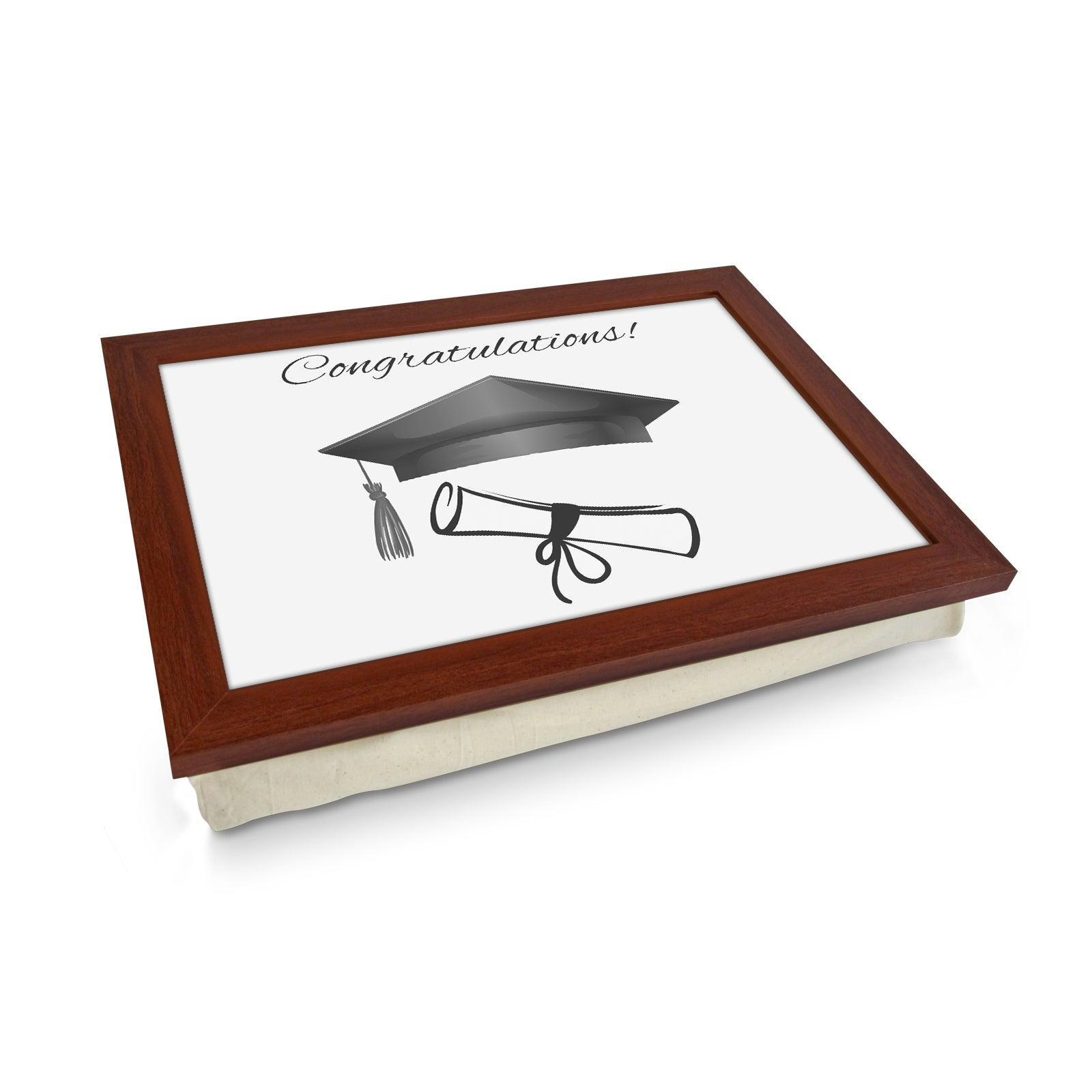Congratulations Graduation Lap Tray - L690 - Cushioned Lap Trays by Yoosh