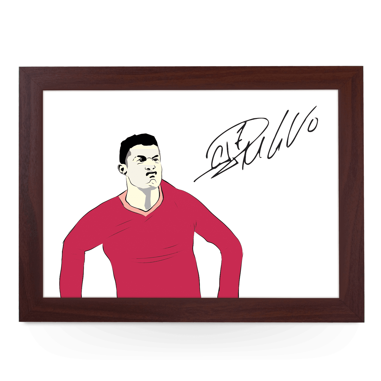 Cristiano Ronaldo Printed Signature Football Lap Tray - L653 - Cushioned Lap Trays by Yoosh
