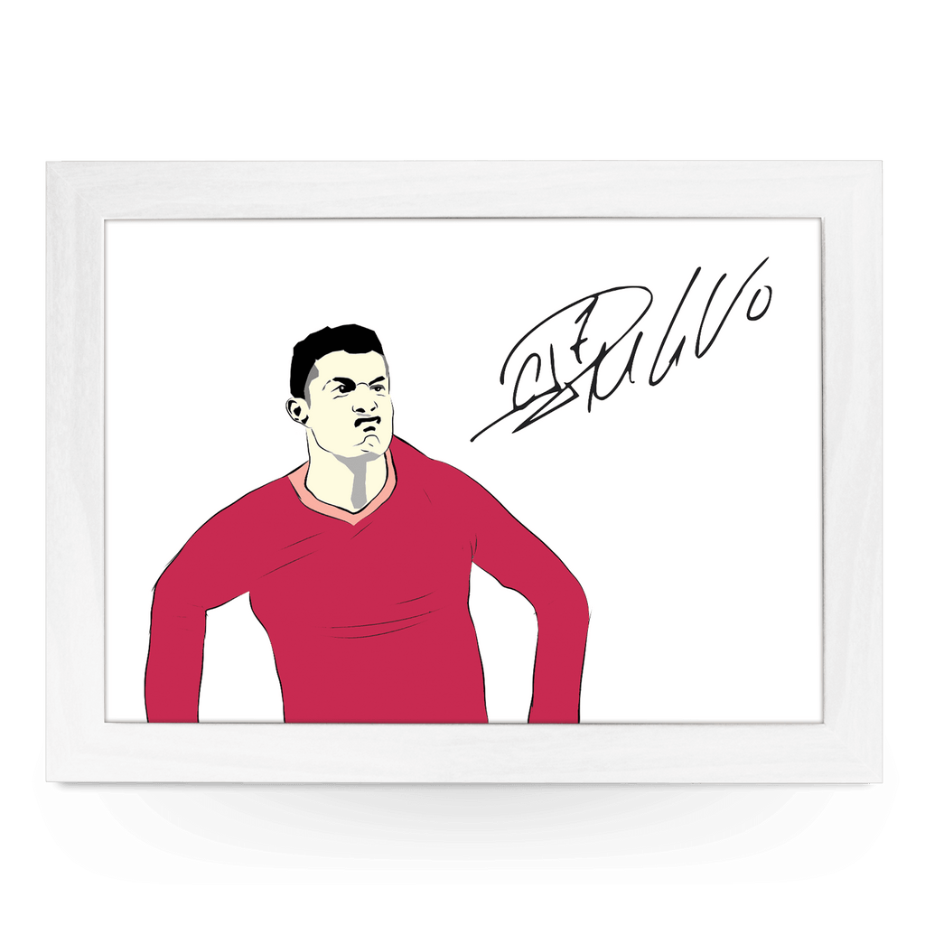 Cristiano Ronaldo Printed Signature Football Lap Tray - L653 - Cushioned Lap Trays by Yoosh
