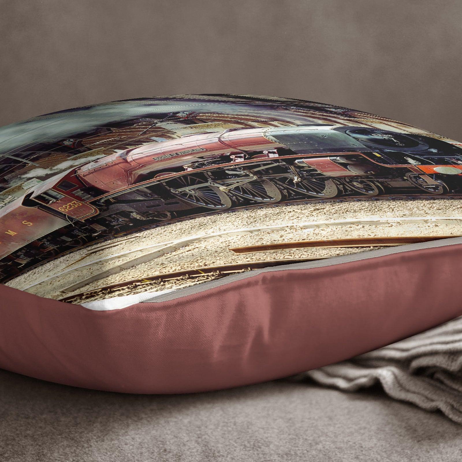 Duchess Of Sutherland at York Station - 40 x 40 cm Cushion (JFS00031) Yoosh