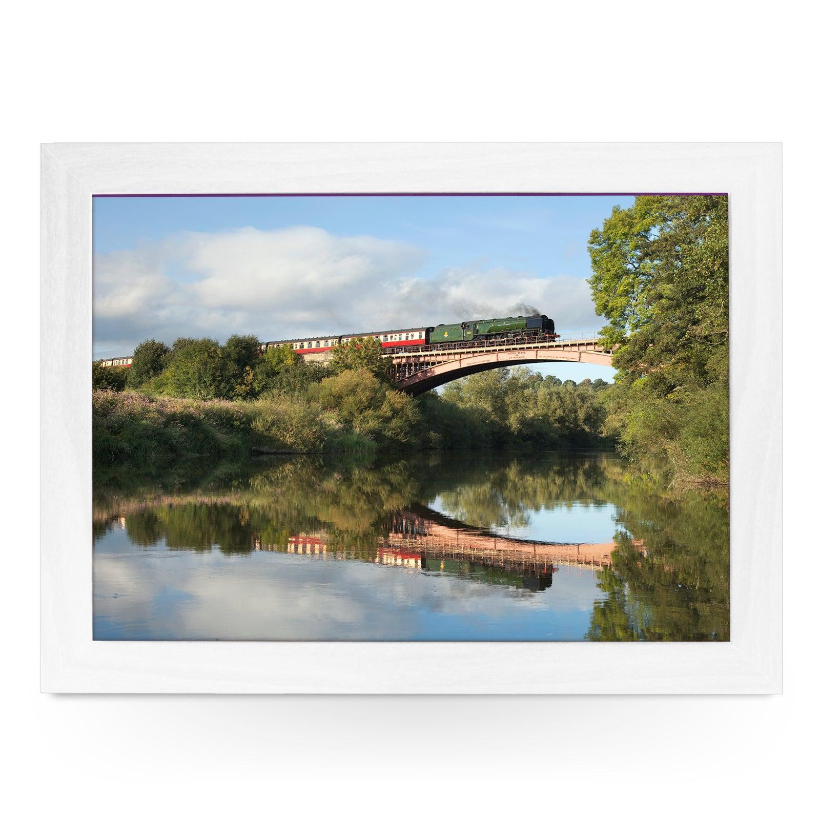 Duchess of Sutherland on Victoria Bridge Train Lap Tray - JFS00037 Personalised Lap Trays