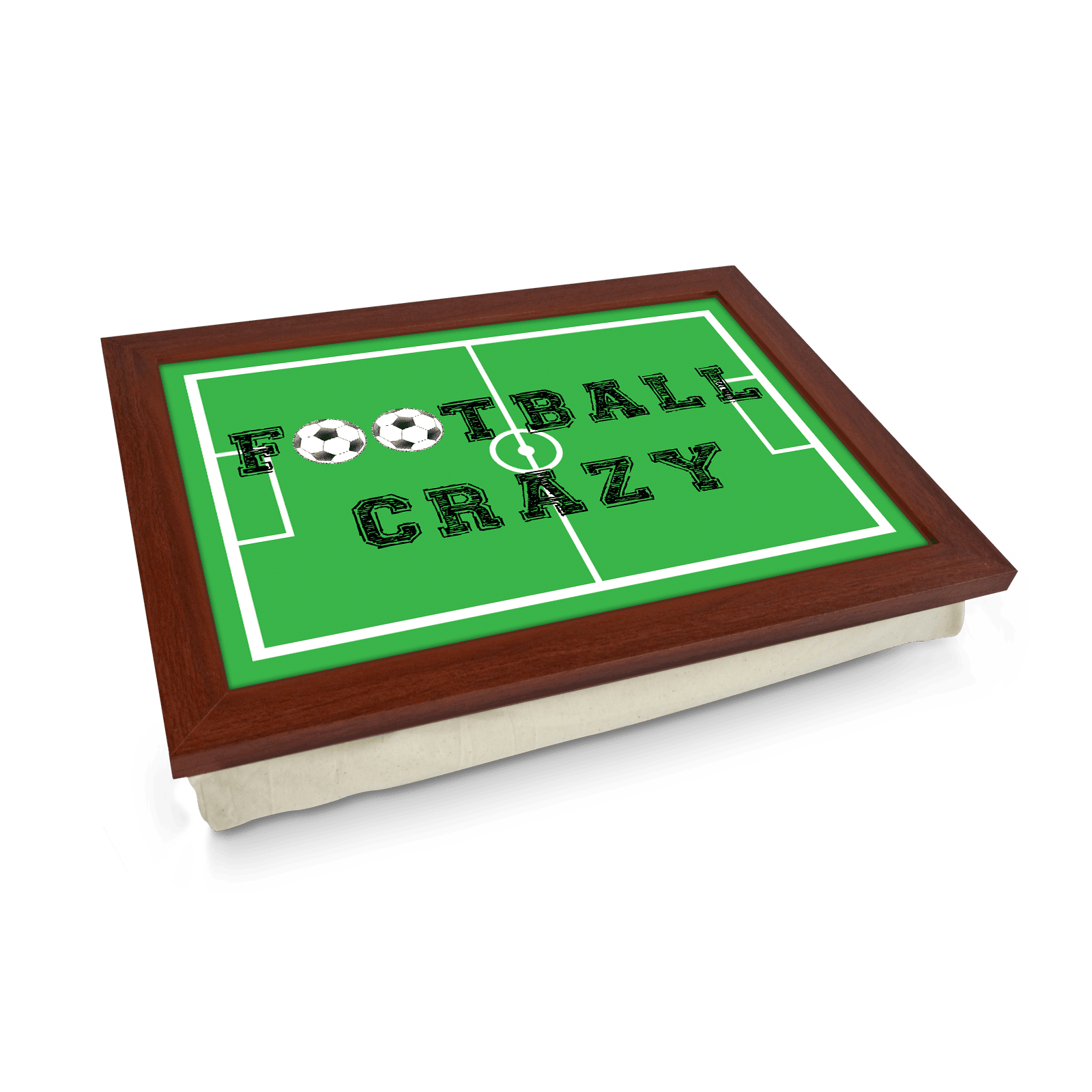 Football Crazy Lap Tray - L654 - Cushioned Lap Trays by Yoosh
