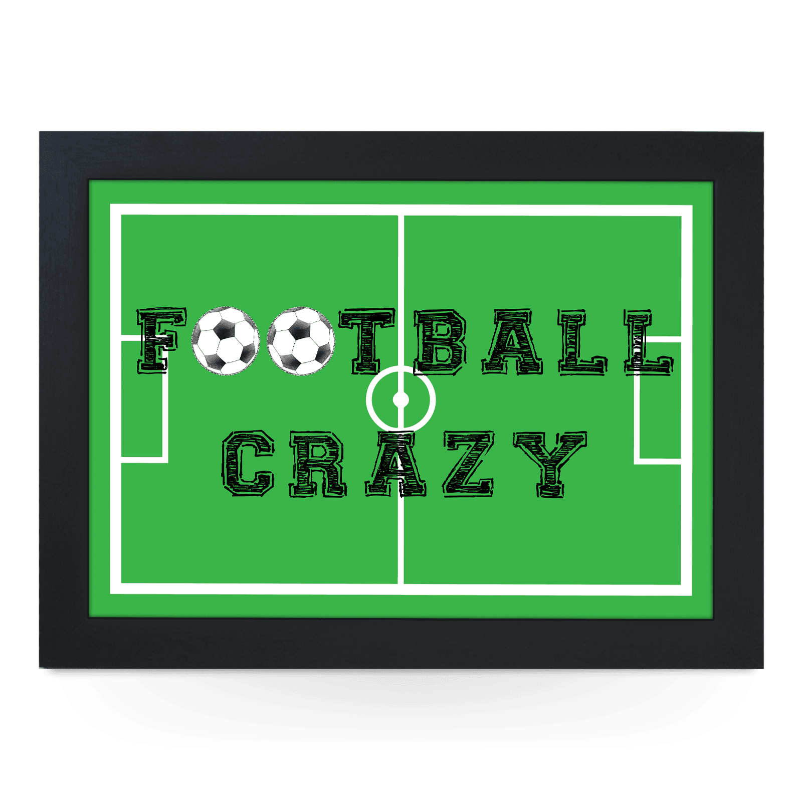 Football Crazy Lap Tray - L654 - Cushioned Lap Trays by Yoosh