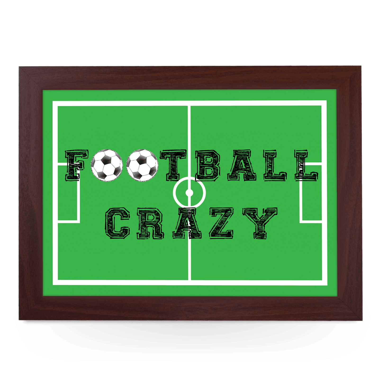 Football Crazy Lap Tray - L654 - Cushioned Lap Trays by Yoosh