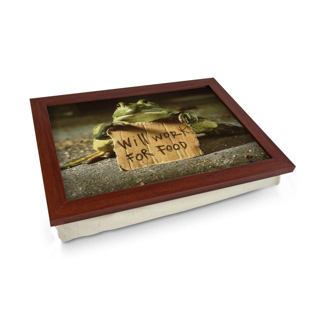 Frog Will Look For Work Lap Tray - L0353 Personalised Lap Trays