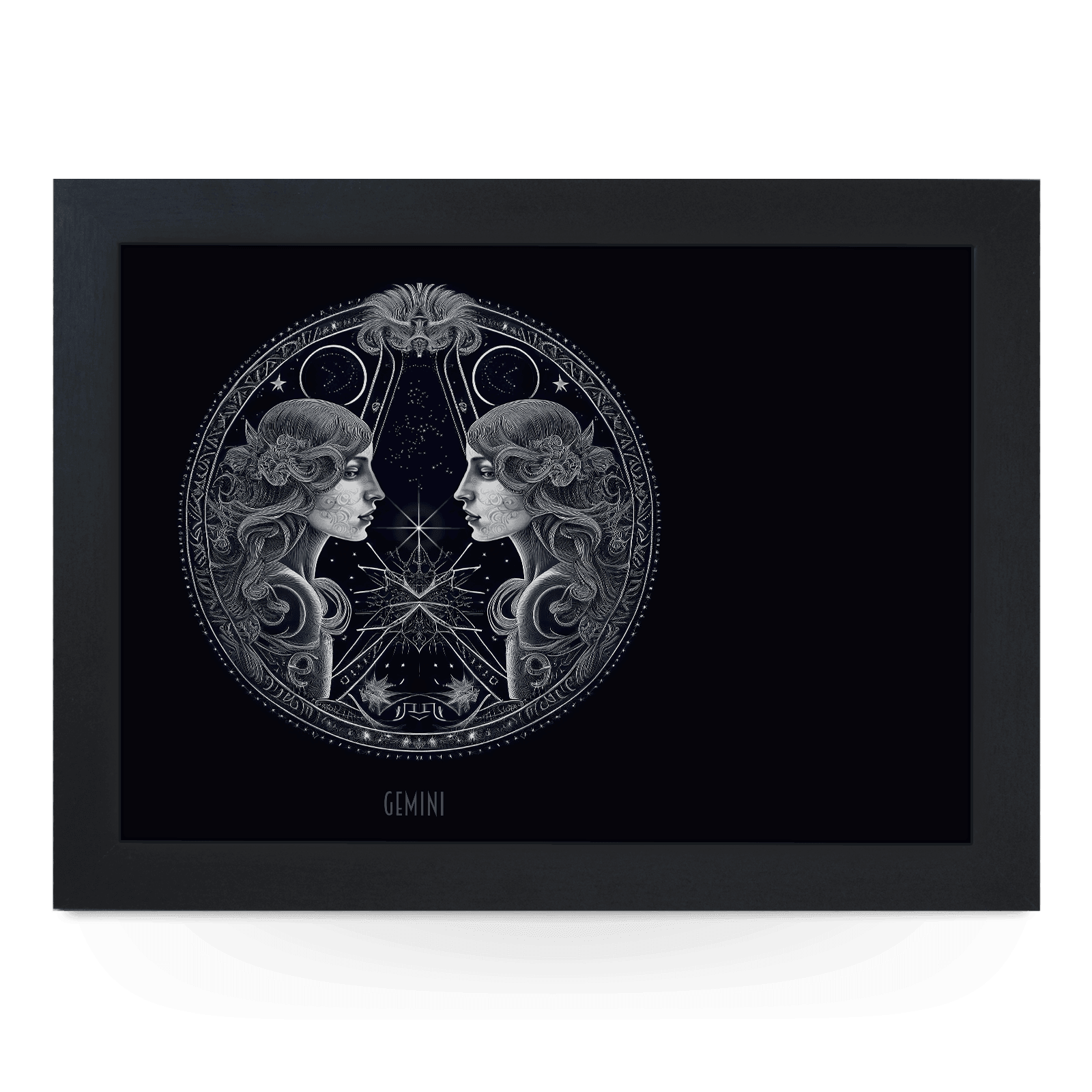 Gemini Star Sign Lap Tray - L1059 - Cushioned Lap Trays by Yoosh
