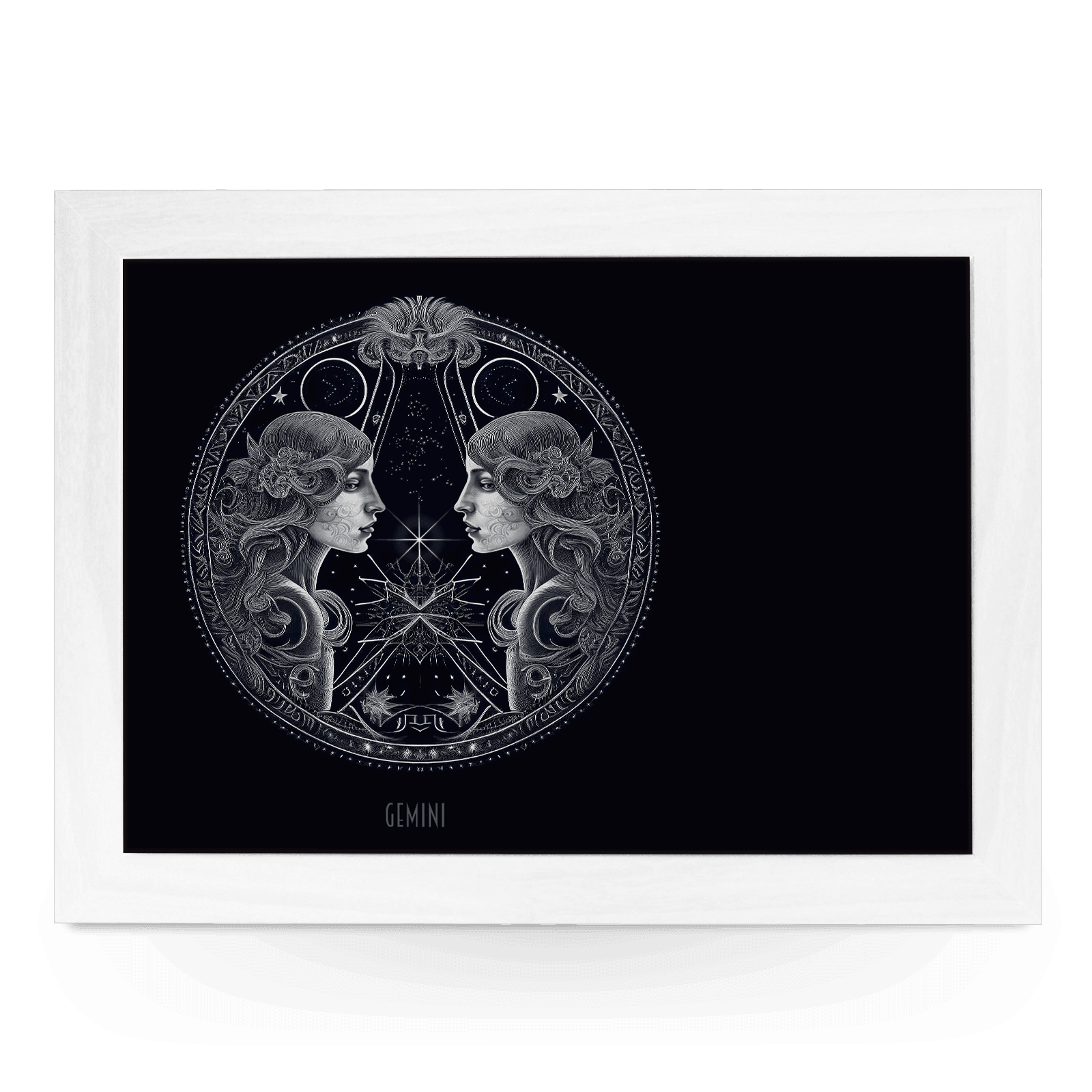 Gemini Star Sign Lap Tray - L1059 - Cushioned Lap Trays by Yoosh