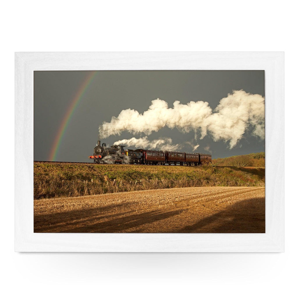 GER Y14 WITH RAINBOW, The North Norfolk Railway Train Lap Tray - JFS00082 Personalised Lap Trays