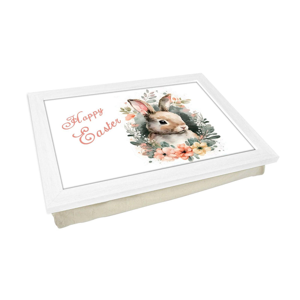 Happy Easter Bunny Lap Tray - L1172 - Cushioned Lap Trays by Yoosh