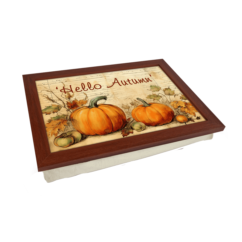 'Hello Autumn' Pumpkins Lap Tray - L684 - Yoosh