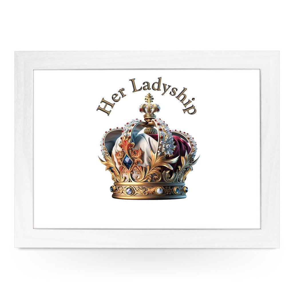 Her Ladyship Crown Lap Tray - L627 - Cushioned Lap Trays by Yoosh