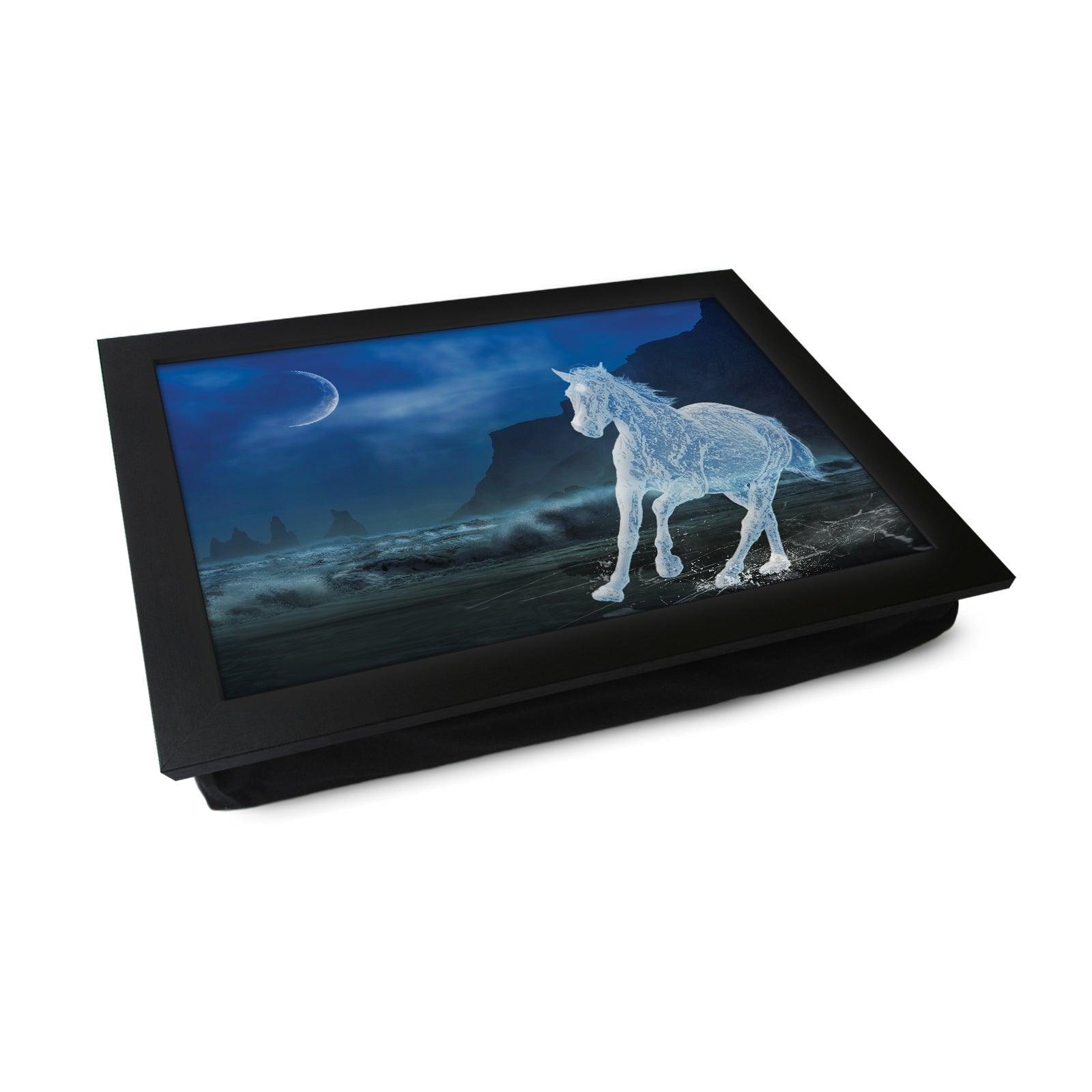 Ice Horse on Beach L806 Personalised Lap Trays
