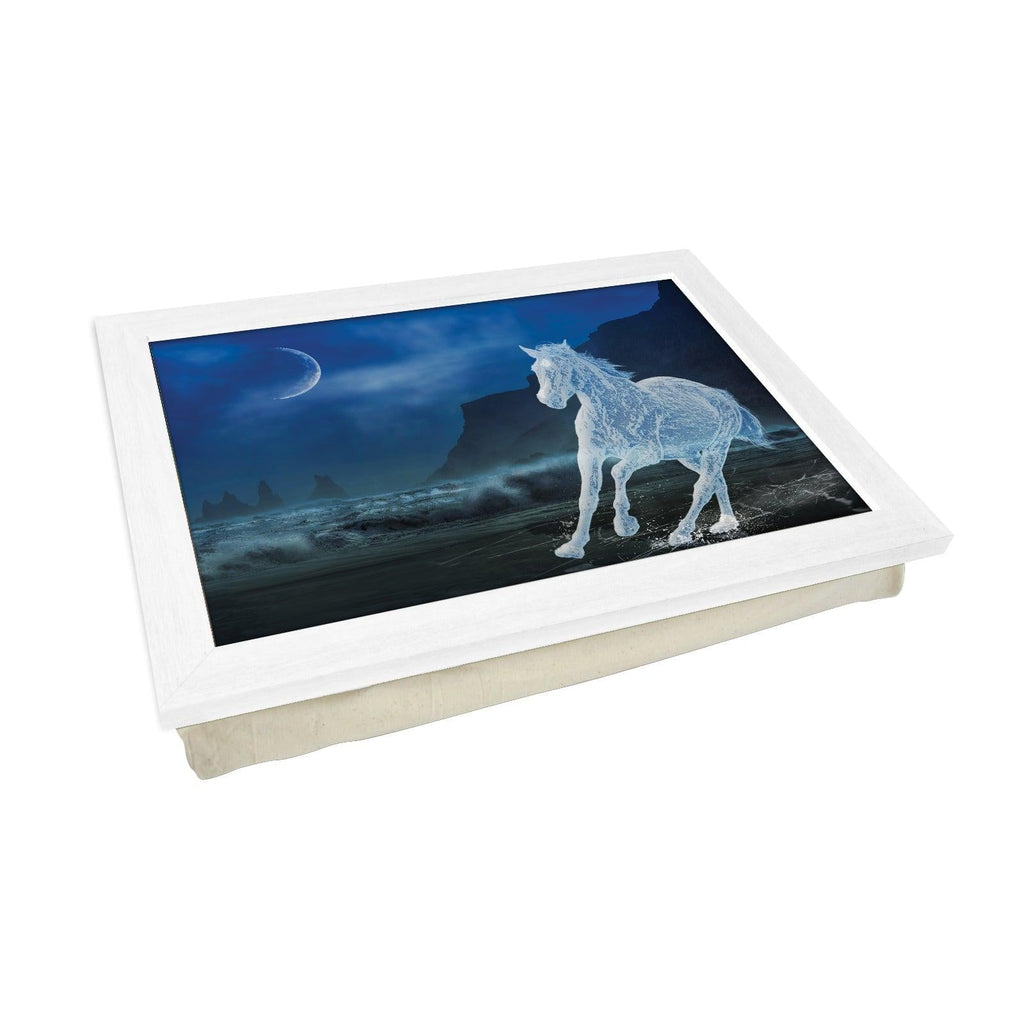 Ice Horse on Beach L806 Personalised Lap Trays