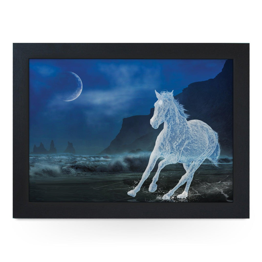 Ice Horse on Beach L806 Personalised Lap Trays