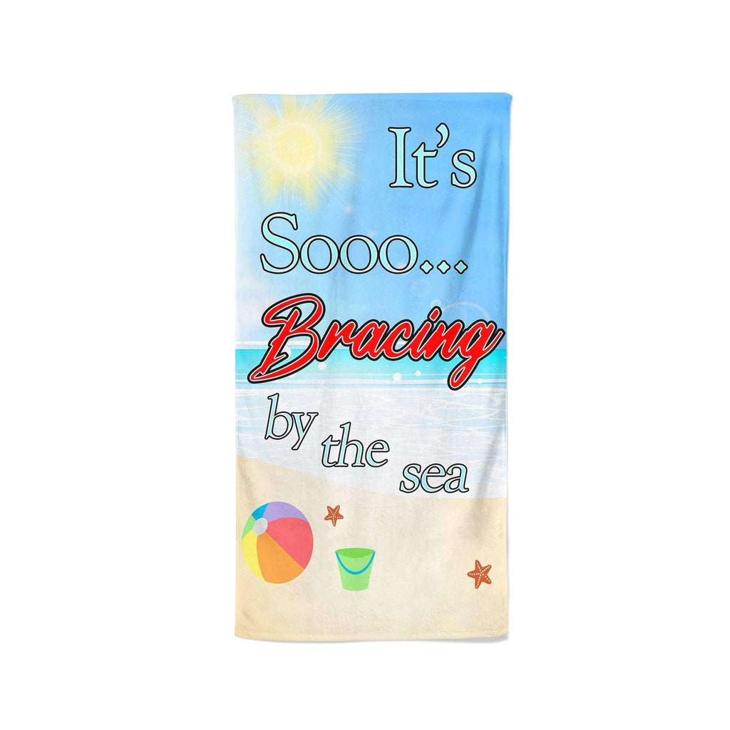 It's So Bracing By The Sea - Beach Towel Cushioned Lap Trays by Yoosh