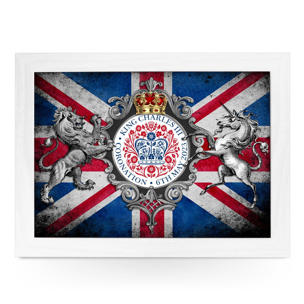 King Charles III Coronation 6/5/23 Lap Tray - L6523 - Cushioned Lap Trays by Yoosh