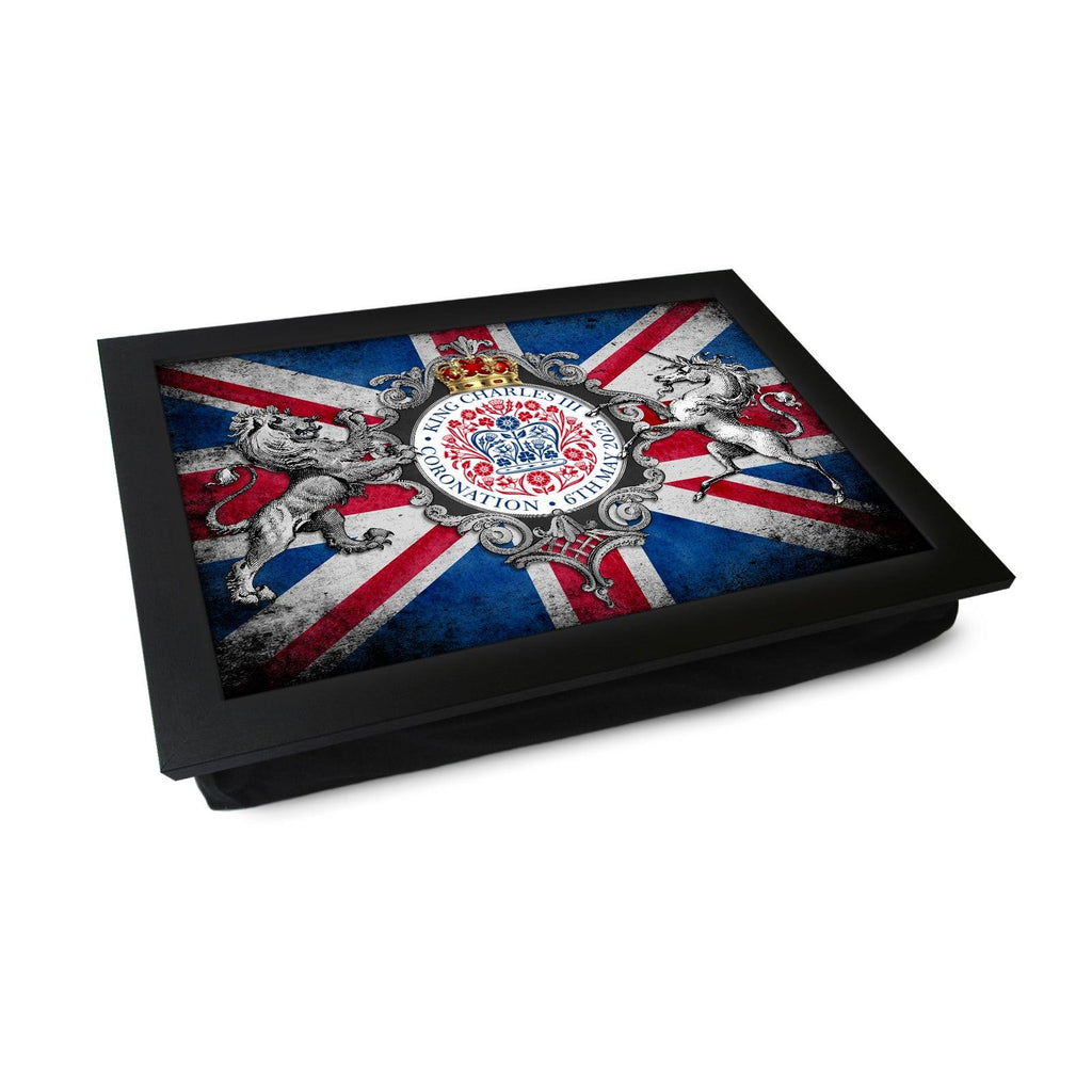 King Charles III Coronation 6/5/23 Lap Tray - L6523 - Cushioned Lap Trays by Yoosh