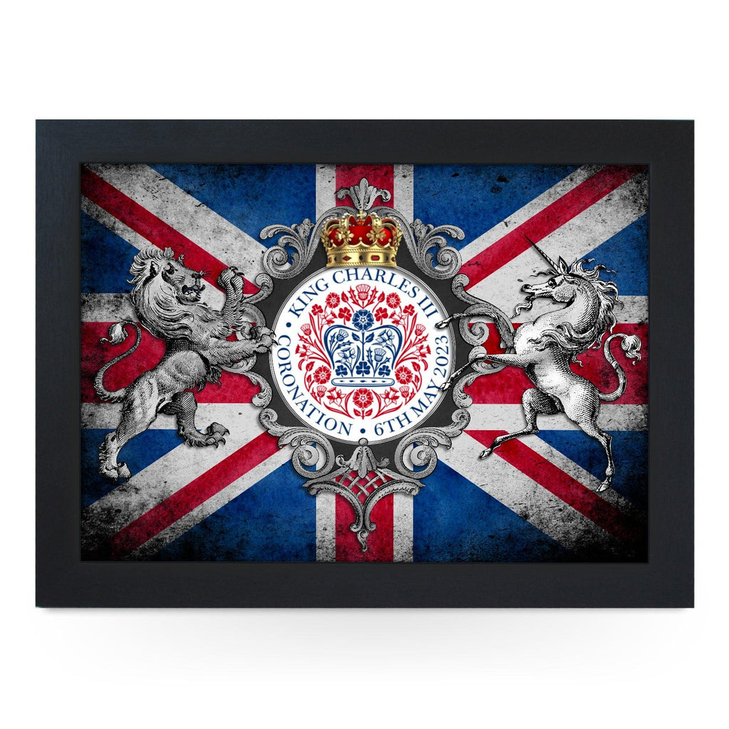 King Charles III Coronation 6/5/23 Lap Tray - L6523 - Cushioned Lap Trays by Yoosh