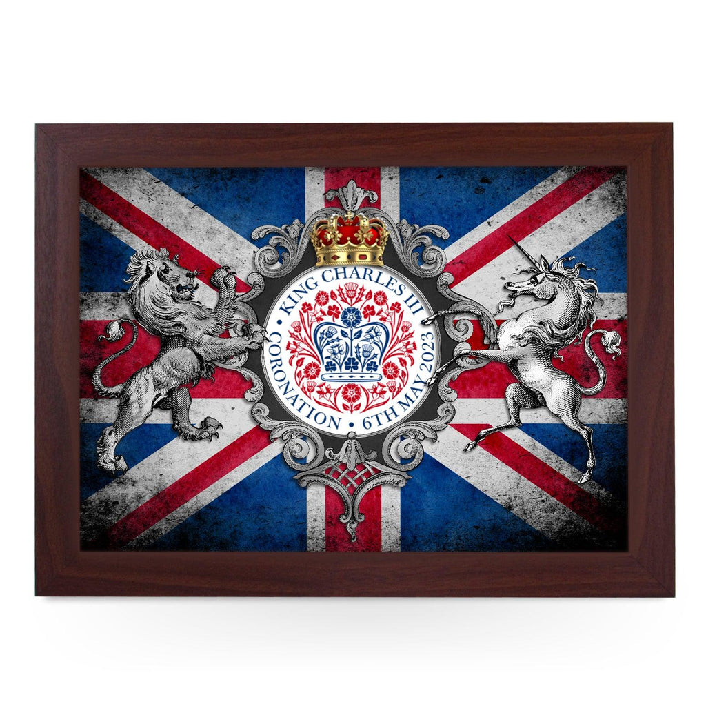 King Charles III Coronation 6/5/23 Lap Tray - L6523 - Cushioned Lap Trays by Yoosh