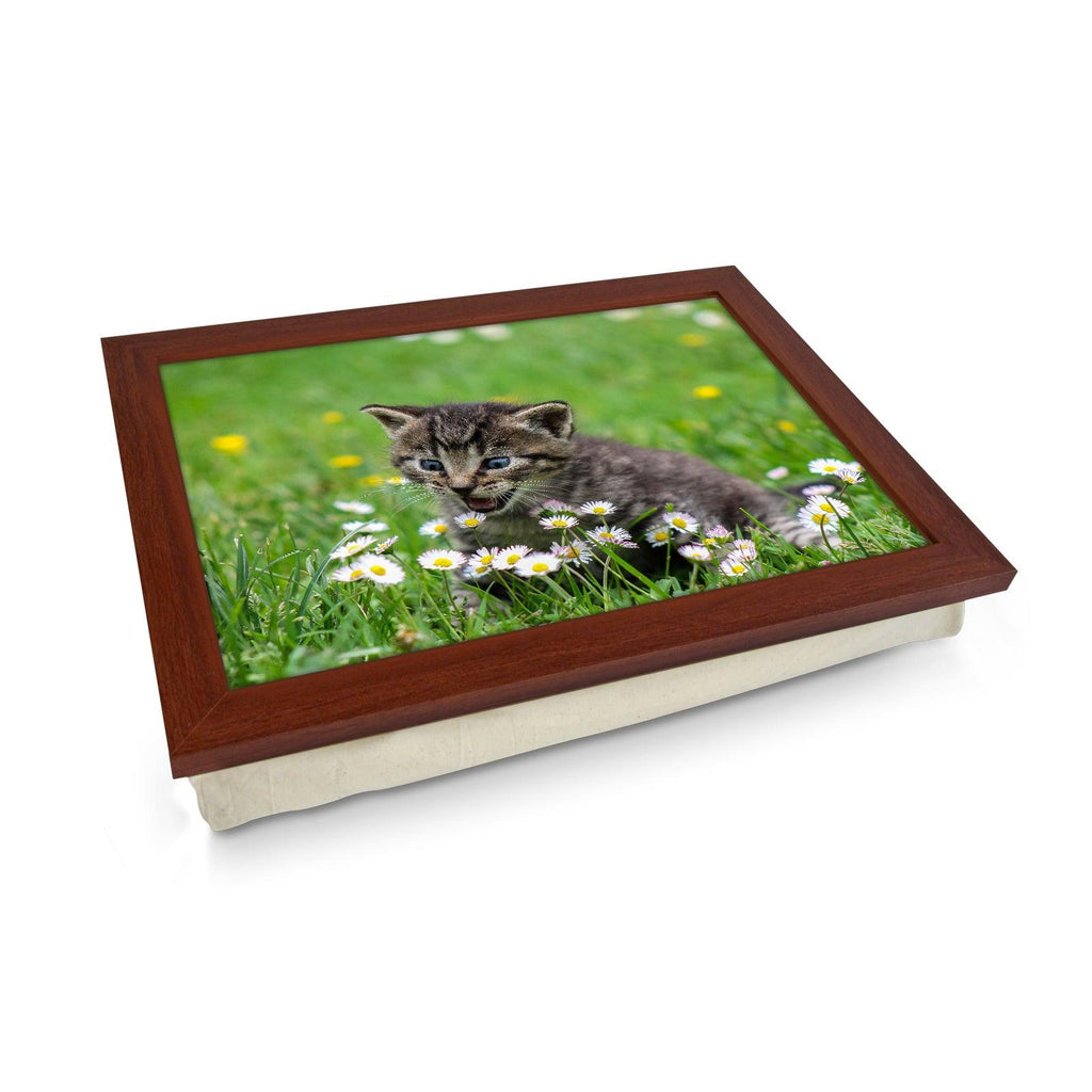 Kitten In The Grass Lap Tray - L1011 - Cushioned Lap Trays by Yoosh