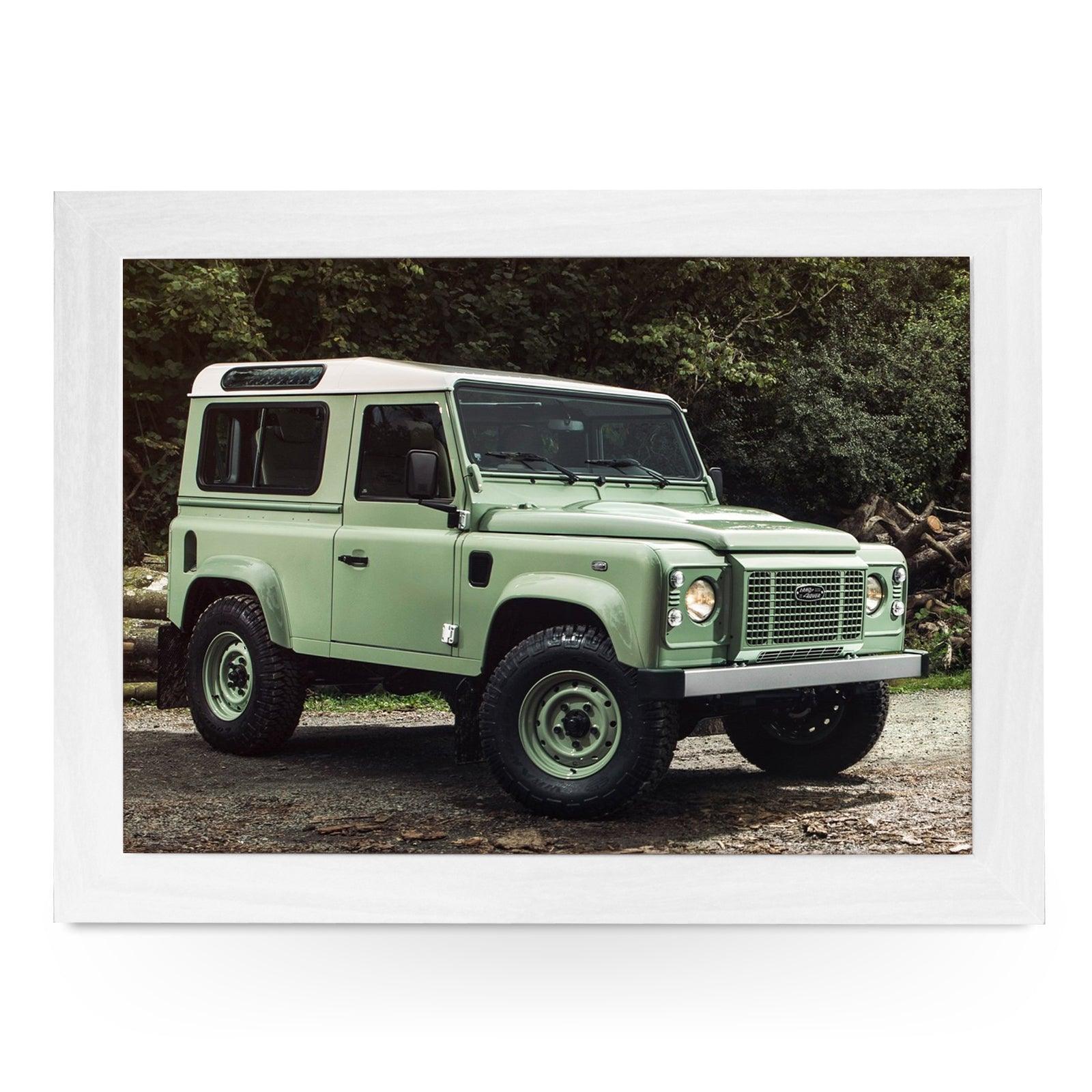 Land Rover Defender Green Lap Tray - L0578 Personalised Lap Trays