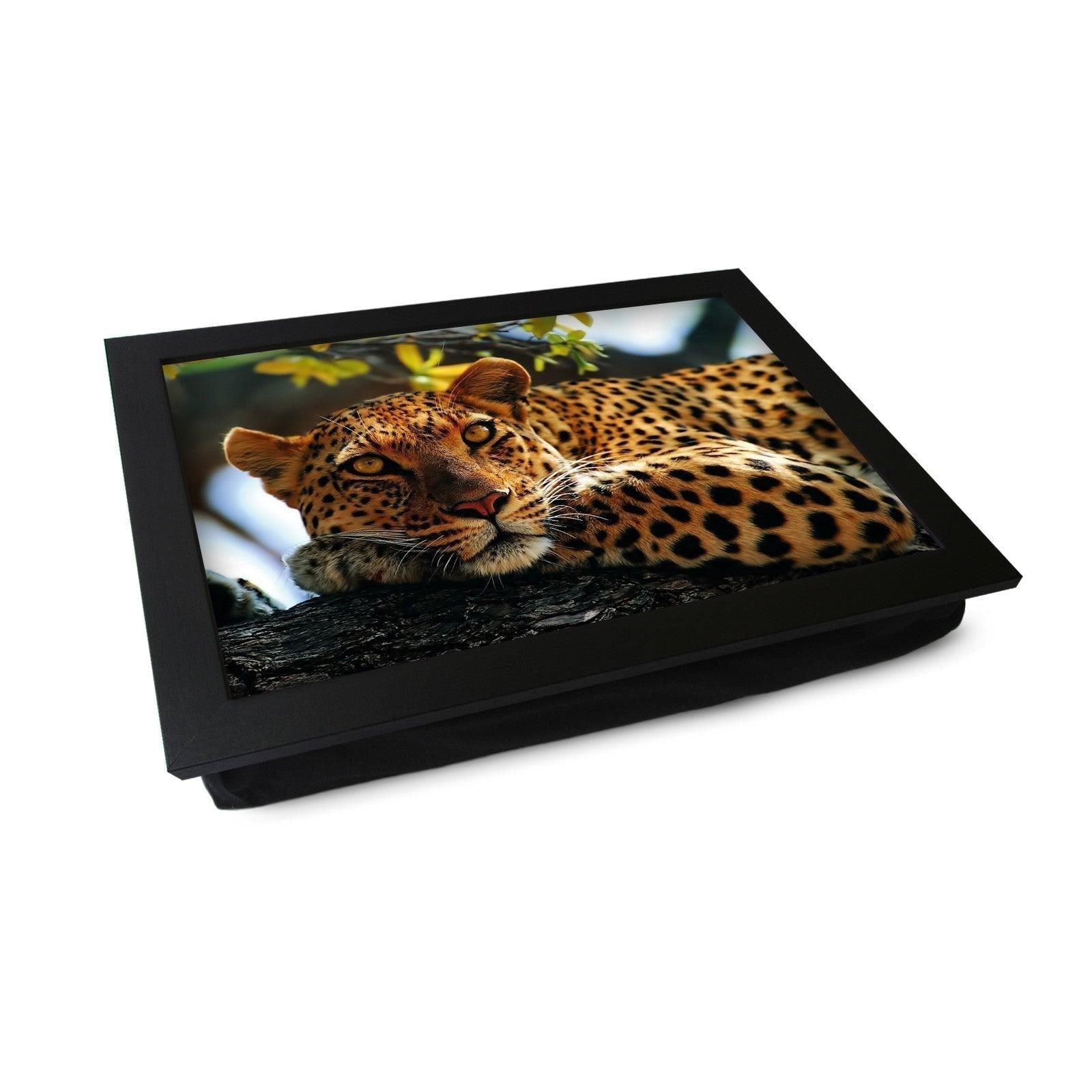 Leopard In Tree - L0047 Personalised Lap Trays