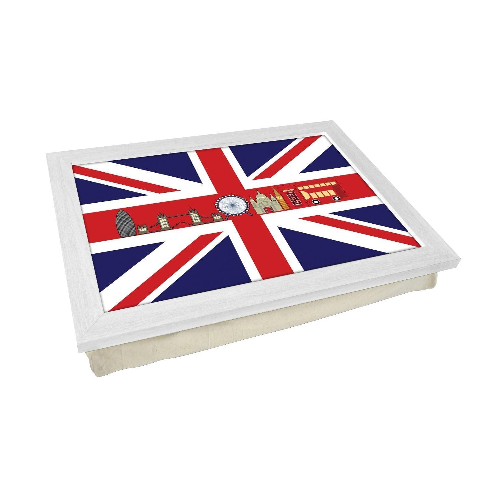 London On The Flag Lap Tray - L961 Personalised Lap Trays