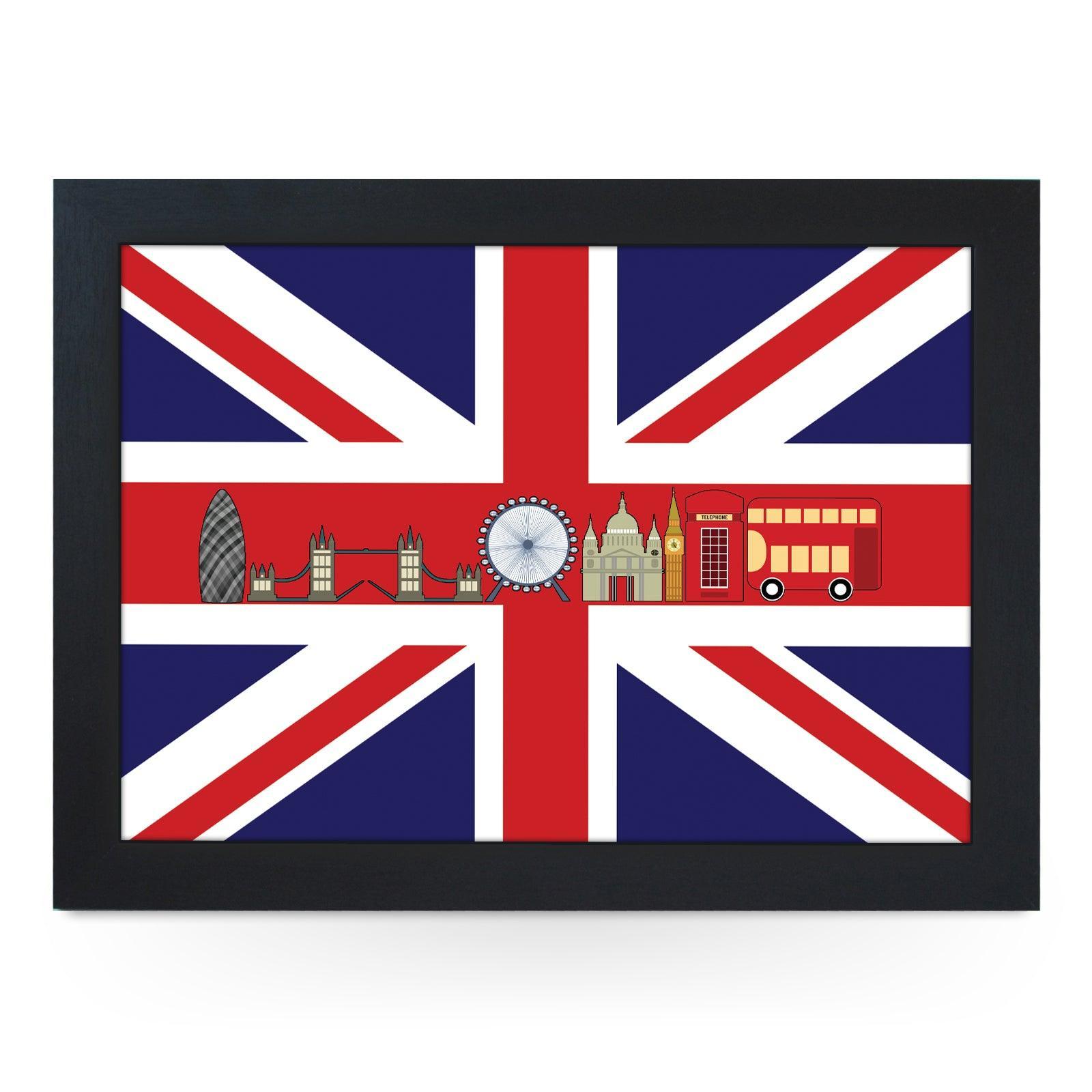 London On The Flag Lap Tray - L961 Personalised Lap Trays