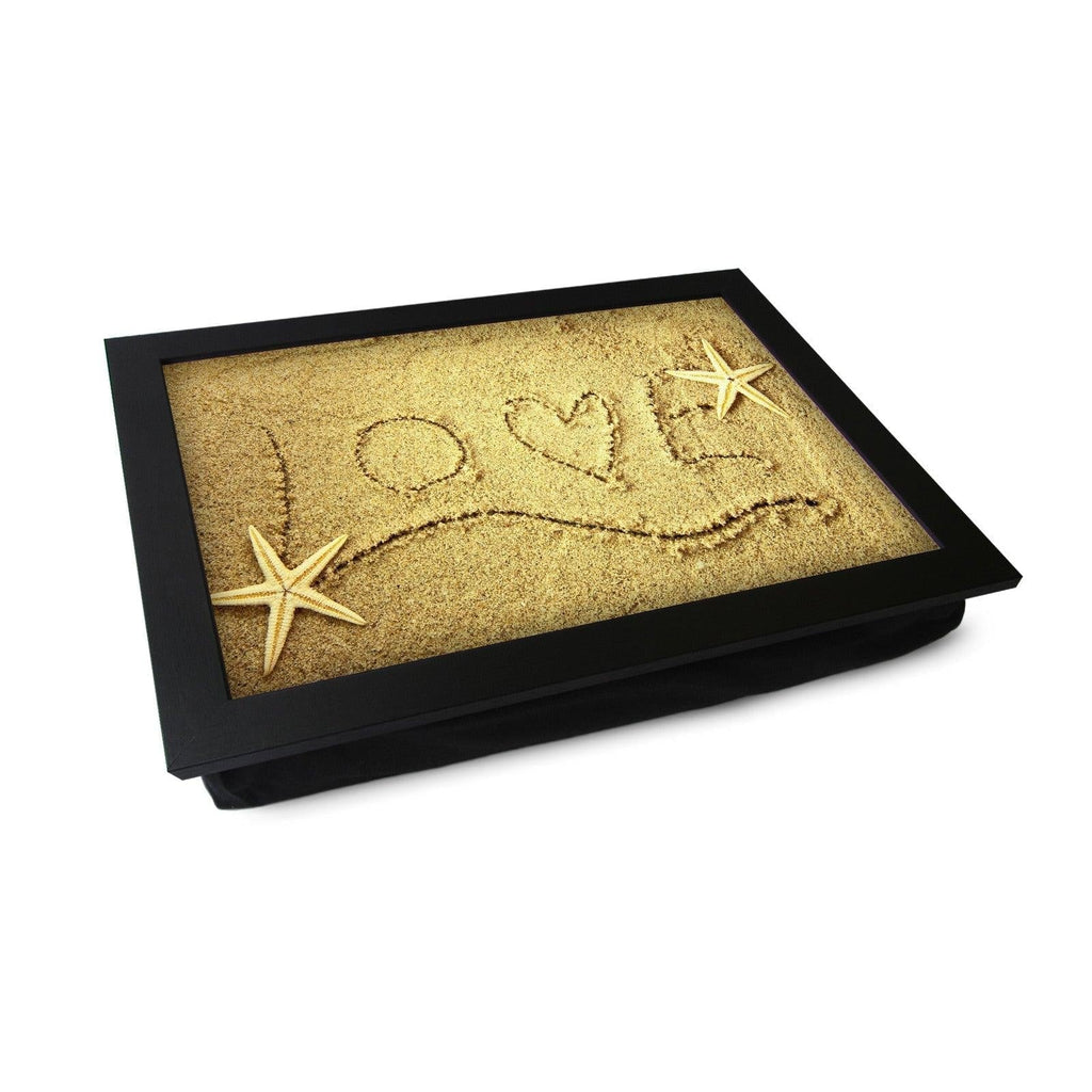 Love Written in Sand Lap Tray -L0231 Personalised Lap Trays