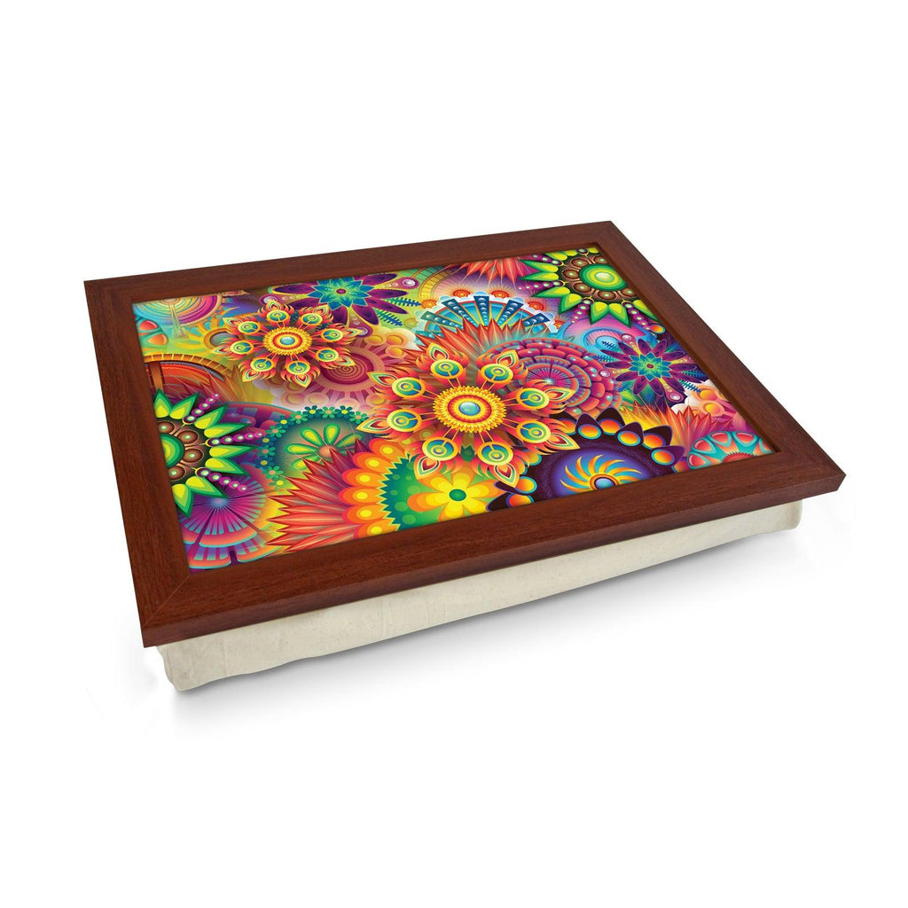 Mandala Patterns Lap Tray L1074 - Cushioned Lap Trays by Yoosh