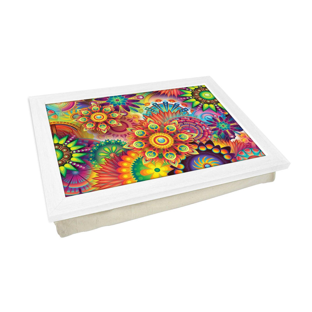 Mandala Patterns Lap Tray L1074 - Cushioned Lap Trays by Yoosh