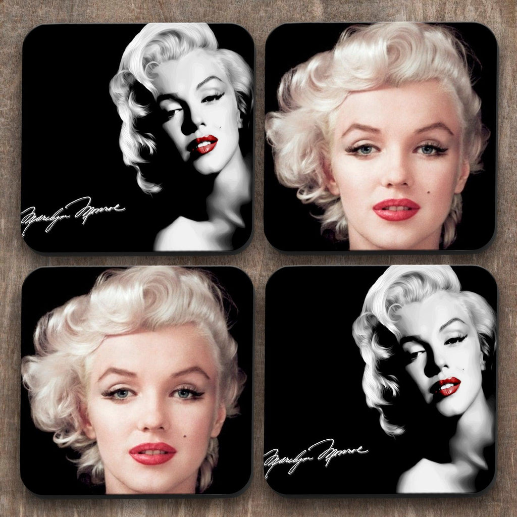 Marilyn Monroe x 4 Coasters C0015 Cushioned Lap Trays by Yoosh