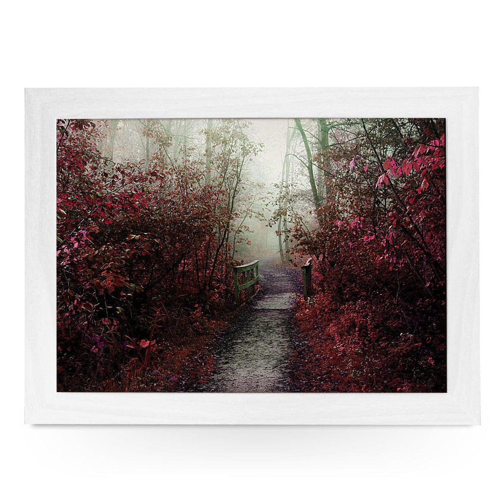 Misty Autumn Path Lap Tray - L0154 Personalised Lap Trays