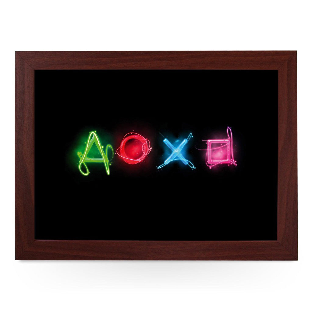 Neon Play Station Buttons Lap Tray - L0201 Personalised Lap Trays